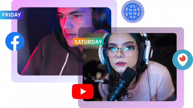 Create hype with scheduled pre-recorded streams
