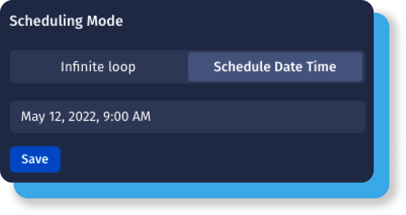 Schedule livestreams